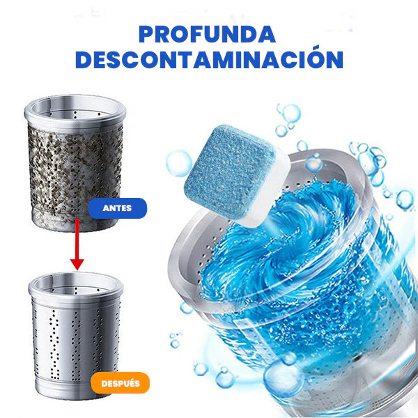 PASTILLAS LIMPIADORAS PARA LAVADORA X12 UNIDADES